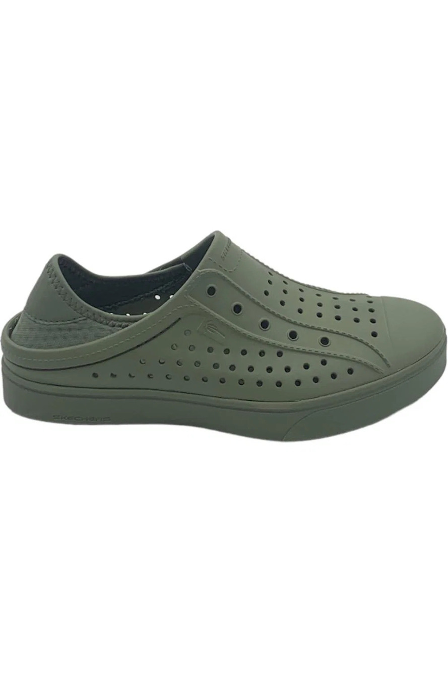 Skechers Vista Washable Slip-On Shoes Cali Dreaming Olive - Medium